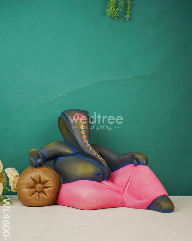 Polyresin Ganesha Idol - Wl4600 Pink Showpieces