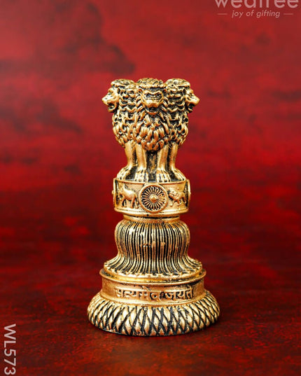 Polyresin Indian Emblem Idol - 4 inch - WL5738 - Showpieces