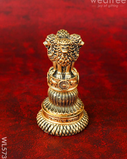 Polyresin Indian Emblem Idol - 4 inch - WL5738 - Showpieces