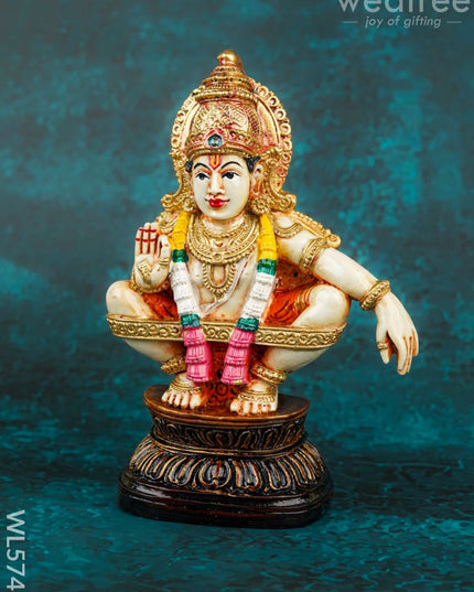 Polyresin Iyyapan Idol - 6 inch - WL5746 - Showpieces