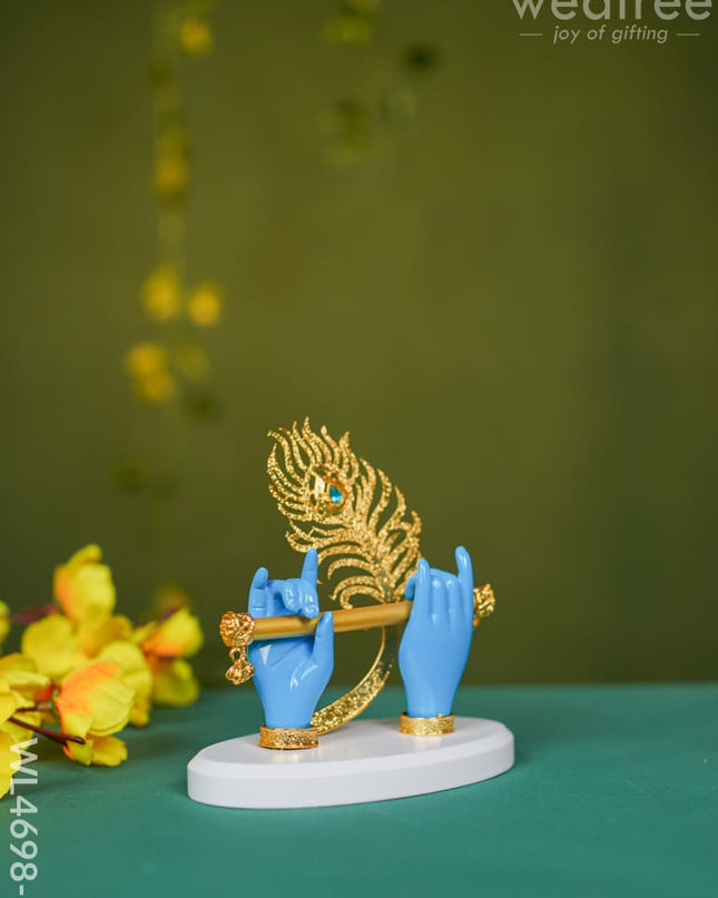 Polyresin Krishna Hand With Flute - Wl4698 Showpieces