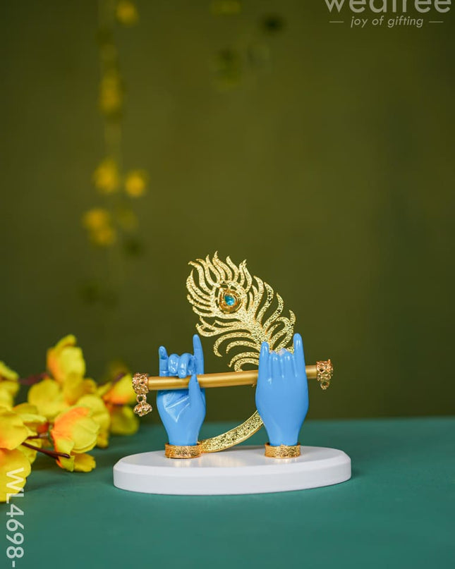 Polyresin Krishna Hand With Flute - Wl4698 Showpieces