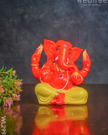 Polyresin Laddu Ganesha Idol - Wl2991 Showpieces