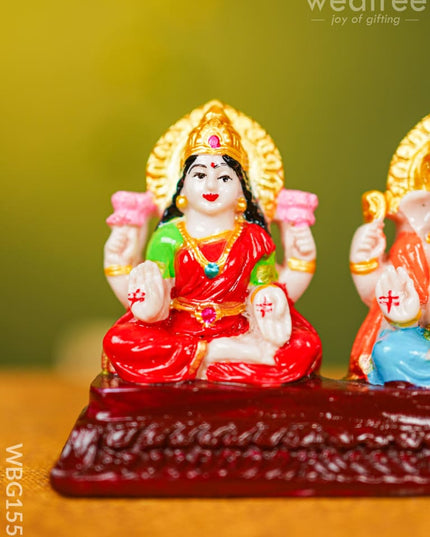 Polyresin Lakshmi-Ganesha-Saraswathi Idol - Wbg1551 Figurine Rg