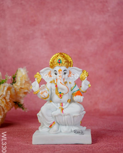 Polyresin Lakshmi Ganesha Saraswathi - Set Of 2 Wl3301 Showpieces