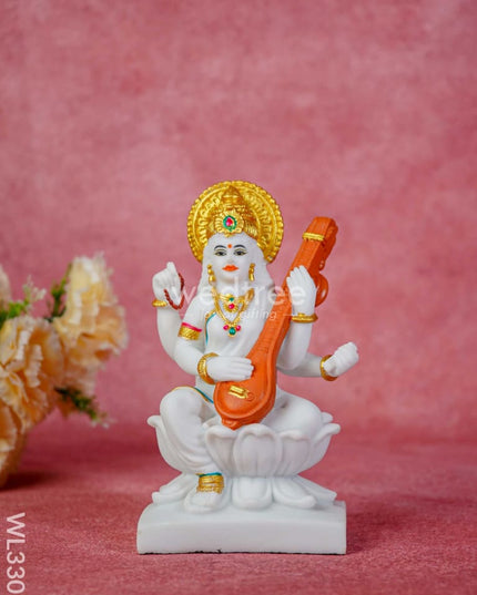 Polyresin Lakshmi Ganesha Saraswathi - Set Of 2 Wl3301 Showpieces