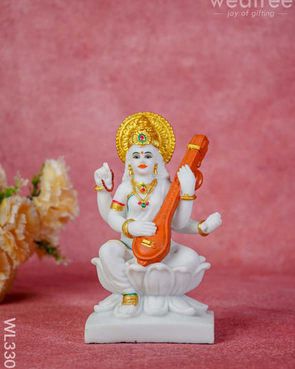Polyresin Lakshmi Ganesha Saraswathi - Set Of 2 Wl3301 Showpieces