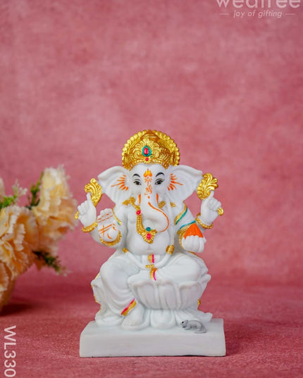 Polyresin Lakshmi Ganesha Saraswathi - Set Of 2 Wl3301 Showpieces