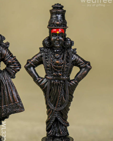 Polyresin Panduranga Rukmini Idol - Wl3309 Showpieces