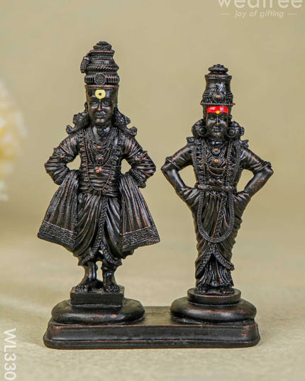 Polyresin Panduranga Rukmini Idol - Wl3309 Showpieces