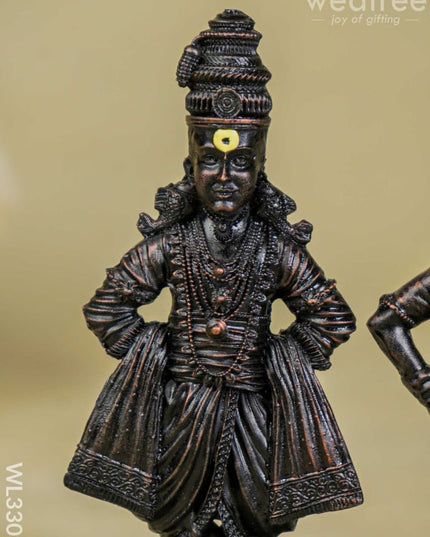 Polyresin Panduranga Rukmini Idol - Wl3309 Showpieces