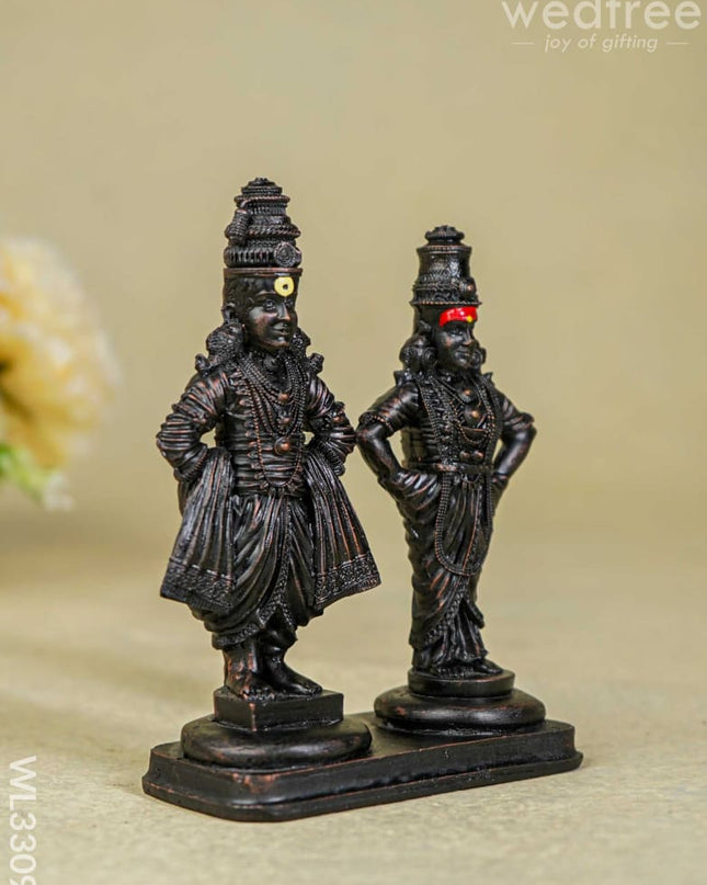 Polyresin Panduranga Rukmini Idol - Wl3309 Showpieces