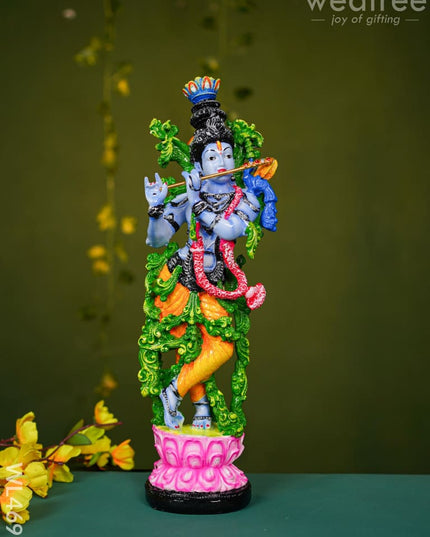 Polyresin Radha Krishna Idol - 14 Inch Wl4697 Showpieces