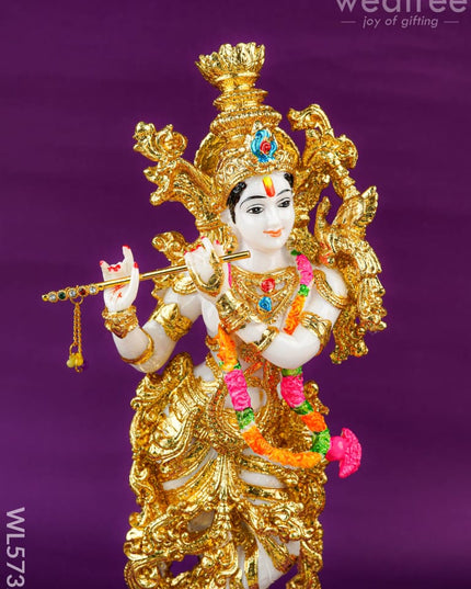 Polyresin Radha Krishna Idol - 14 inch - WL5732 - Showpieces