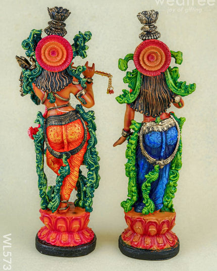 Polyresin Radha Krishna Idol - 14 inch - WL5739 - Showpieces