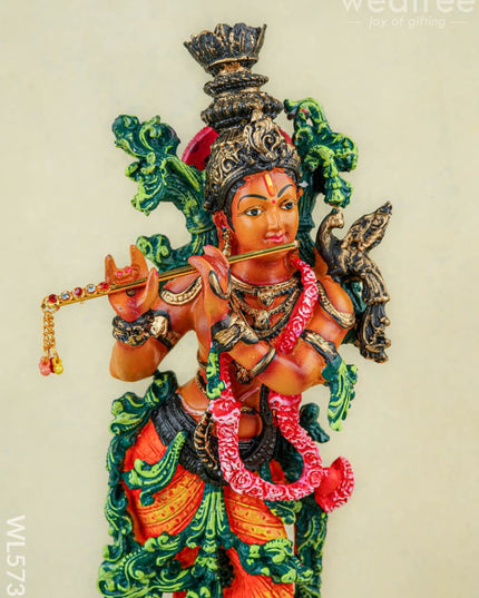 Polyresin Radha Krishna Idol - 14 inch - WL5739 - Showpieces
