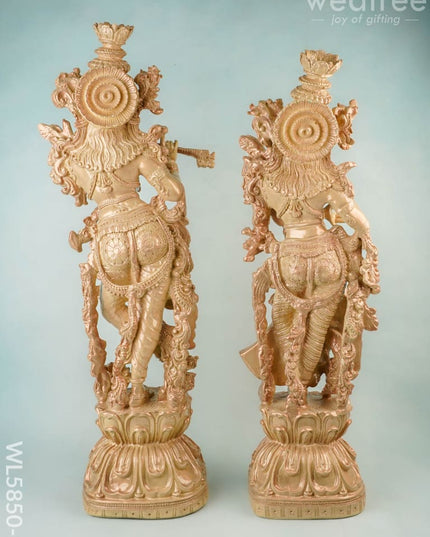 Polyresin Radha Krishna Idol - 25 inch - WL5850-2 - Showpieces