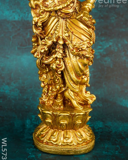Polyresin Radha Krishna Idol - Set of 2 - 14 inch - WL5737 - Showpieces
