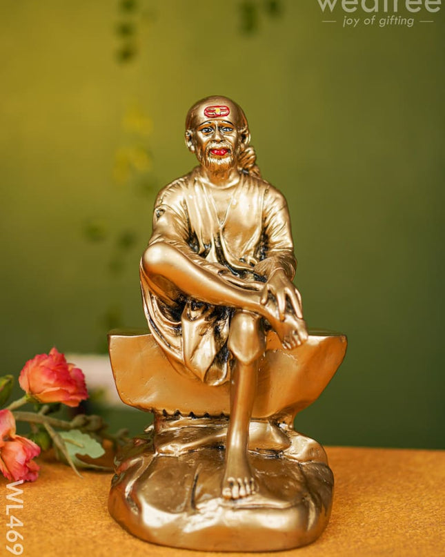 Polyresin Sai Baba Idol - 9 Inch Wl4699 Showpieces