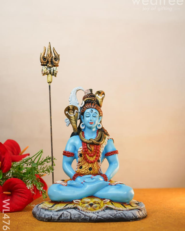 Polyresin Shivan Idol - 10 Inch Wl4765 Showpieces