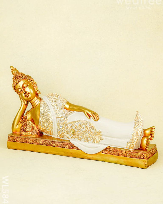 Polyresin Sleeping Buddha Idol - WL5849 - Showpieces