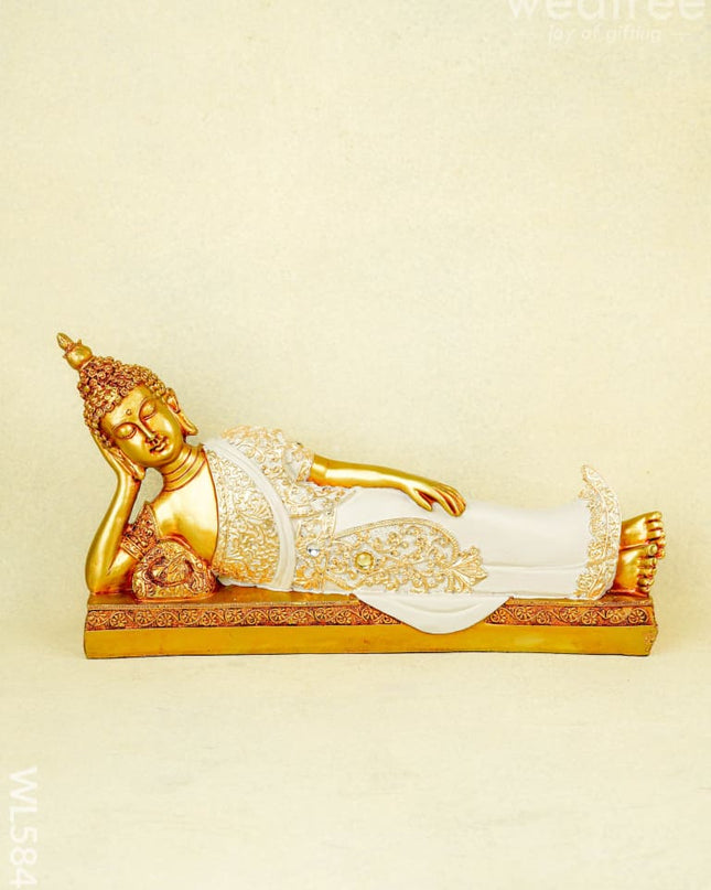 Polyresin Sleeping Buddha Idol - WL5849 - Showpieces