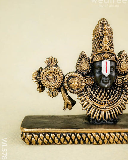 Polyresin Tirupathi Balaji Idol - 5 inch - WL5787 - Showpieces