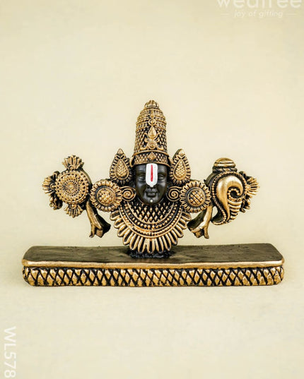 Polyresin Tirupathi Balaji Idol - 5 inch - WL5787 - Showpieces