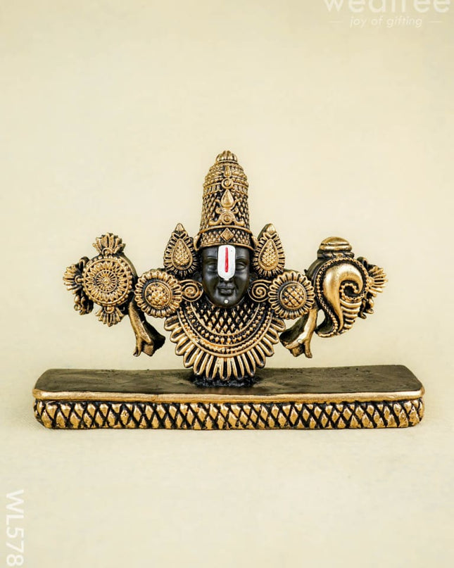 Polyresin Tirupathi Balaji Idol - 5 inch - WL5787 - Showpieces