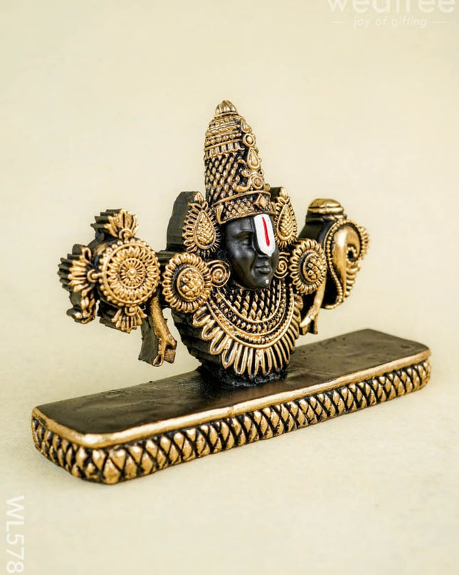 Polyresin Tirupathi Balaji Idol - 5 inch - WL5787 - Showpieces