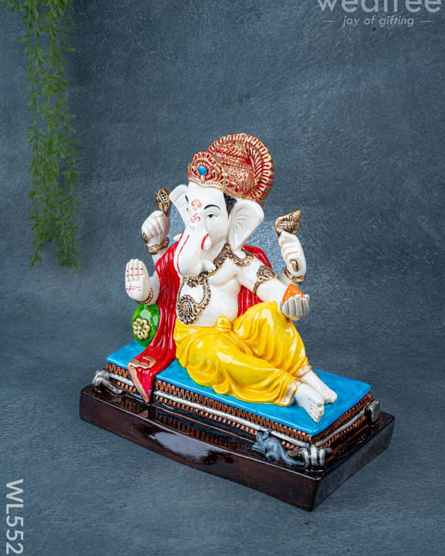 Polystone Ganesha Idol - 11 inch - WL5529 - Showpieces