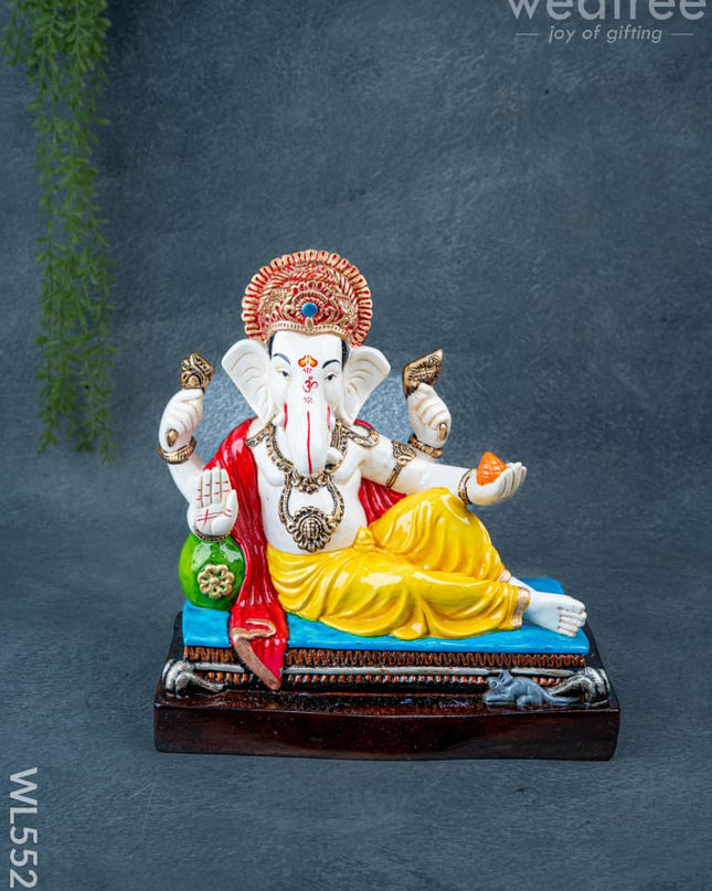 Polystone Ganesha Idol - 11 inch - WL5529 - Showpieces
