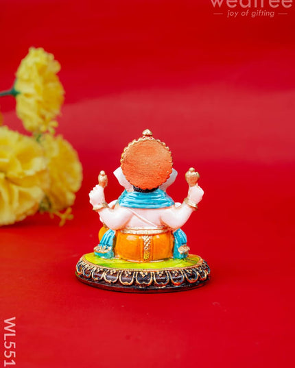 Polystone Ganesha Idol - 3 inch - WL5516 - Showpieces