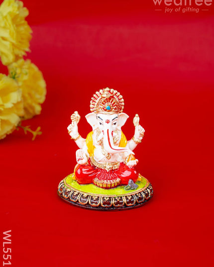 Polystone Ganesha Idol - 3 inch - WL5516 - Showpieces