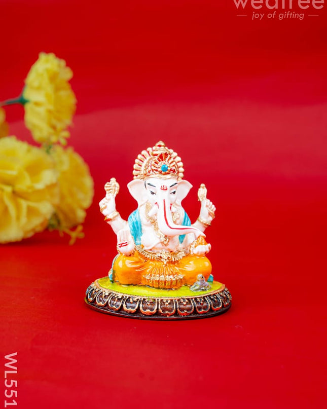 Polystone Ganesha Idol - 3 inch - WL5516 - Showpieces