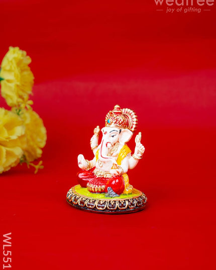 Polystone Ganesha Idol - 3 inch - WL5516 - Showpieces