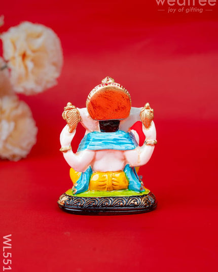 Polystone Ganesha Idol - 4 inch - WL5517 - Showpieces