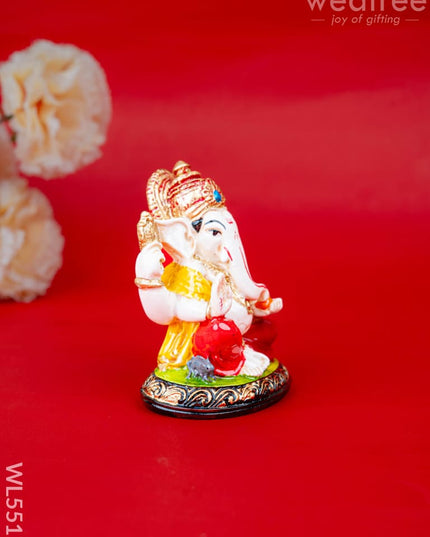 Polystone Ganesha Idol - 4 inch - WL5517 - Showpieces