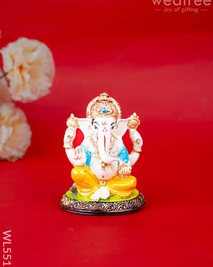 Polystone Ganesha Idol - 4 inch - WL5517 - Showpieces