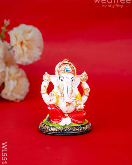 Polystone Ganesha Idol - 4 inch - WL5517 - Showpieces
