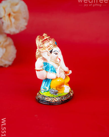 Polystone Ganesha Idol - 4 inch - WL5517 - Showpieces