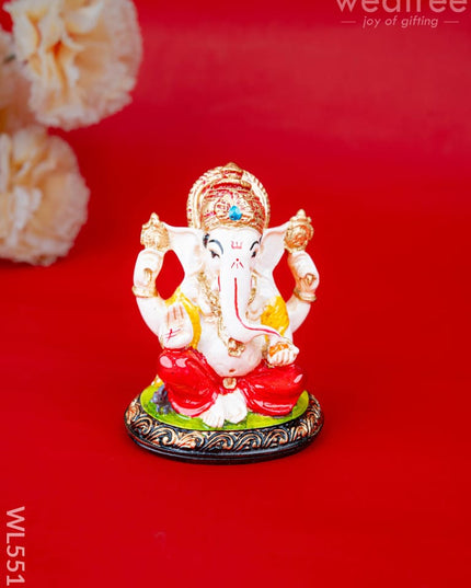 Polystone Ganesha Idol - 4 inch - WL5517 - Showpieces