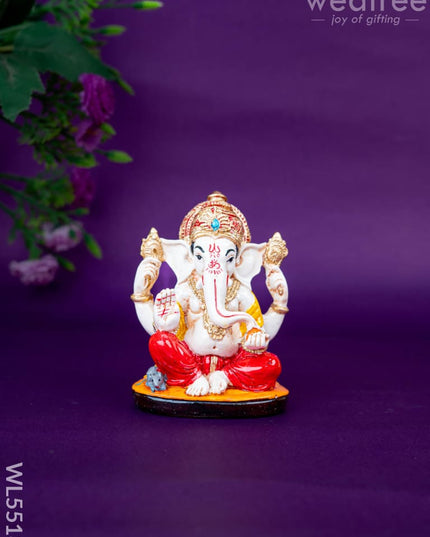 Polystone Ganesha Idol - 4 inch - WL5518 - Showpieces