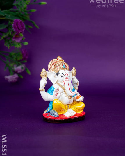 Polystone Ganesha Idol - 4 inch - WL5518 - Showpieces
