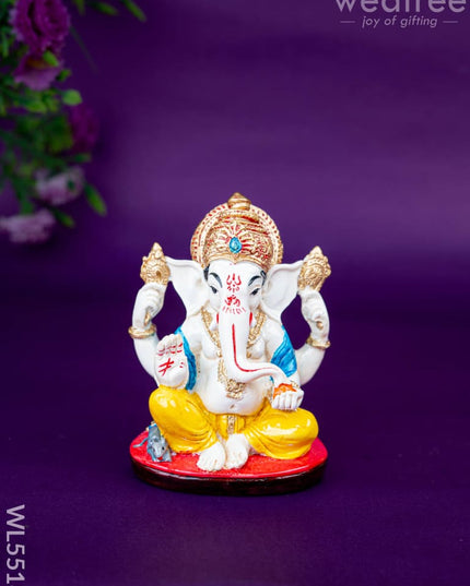Polystone Ganesha Idol - 4 inch - WL5518 - Showpieces