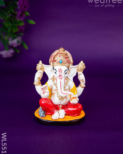 Polystone Ganesha Idol - 4 inch - WL5518 - Showpieces