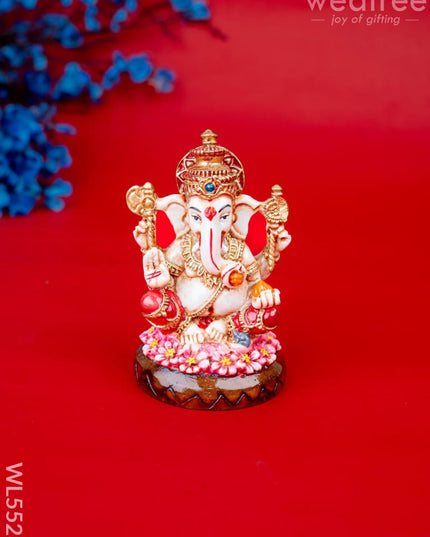 Polystone Ganesha Idol - 4 inch - WL5523 - Showpieces