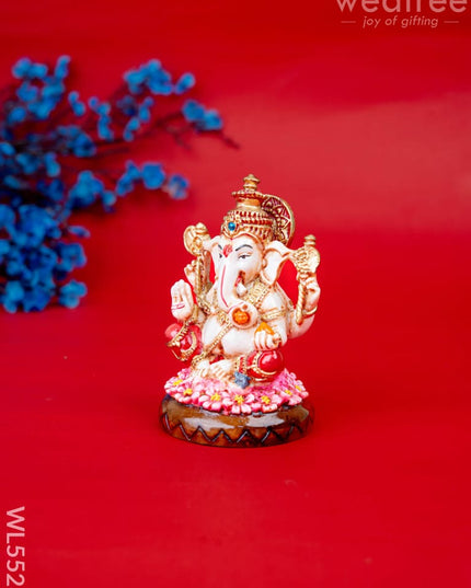 Polystone Ganesha Idol - 4 inch - WL5523 - Showpieces