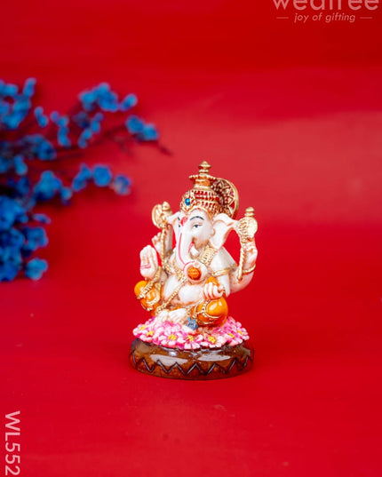 Polystone Ganesha Idol - 4 inch - WL5523 - Showpieces
