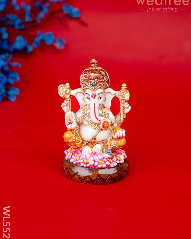 Polystone Ganesha Idol - 4 inch - WL5523 - Showpieces